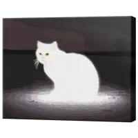 Картина по номерам Art Gallery Лунный котик GX39225 50 x 40 см / Горизонтальная