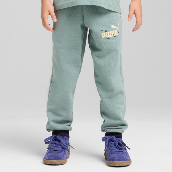 Pantaloni sportivi pentru băieți Puma Sandy Adventures Sweatpants Terry Ps 110 / Green photo 5 Pantaloni sportivi pentru băieți Puma Sandy Adventures Sweatpants Terry Ps 110 / Green photo 5