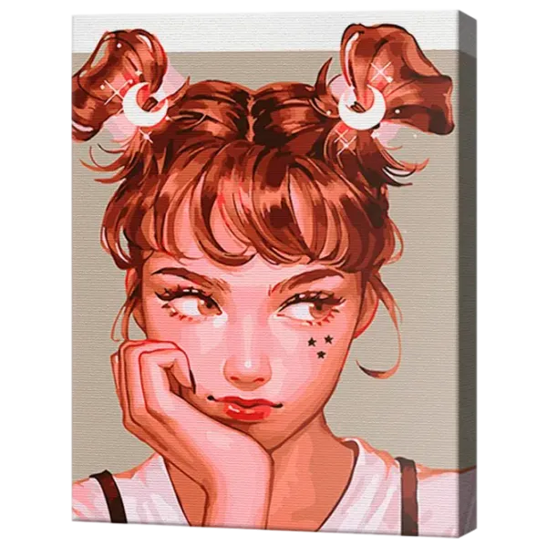 Картина по номерам Art Gallery Девушка с хвостиками GX39061 50 x 40 см / Вертикальная photo 1 Картина по номерам Art Gallery Девушка с хвостиками GX39061 50 x 40 см / Вертикальная photo 1