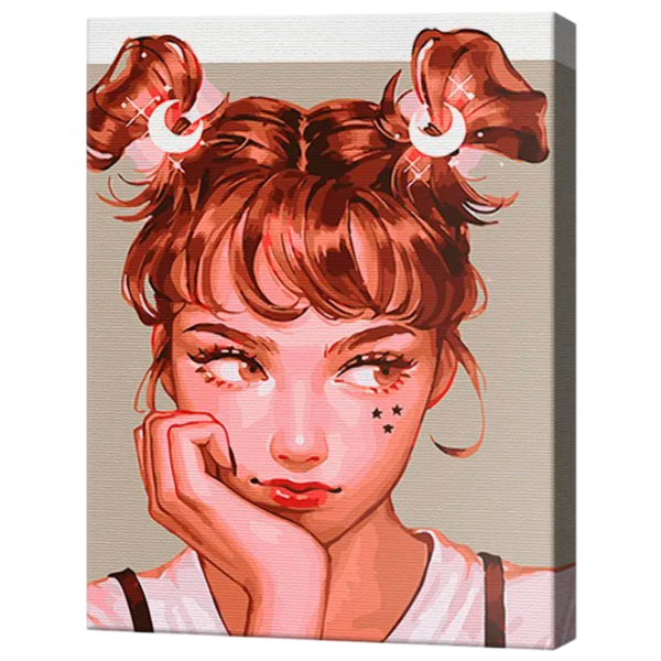 Картина по номерам Art Gallery Девушка с хвостиками GX39061 50 x 40 см / Вертикальная photo 1 Картина по номерам Art Gallery Девушка с хвостиками GX39061 50 x 40 см / Вертикальная photo 1