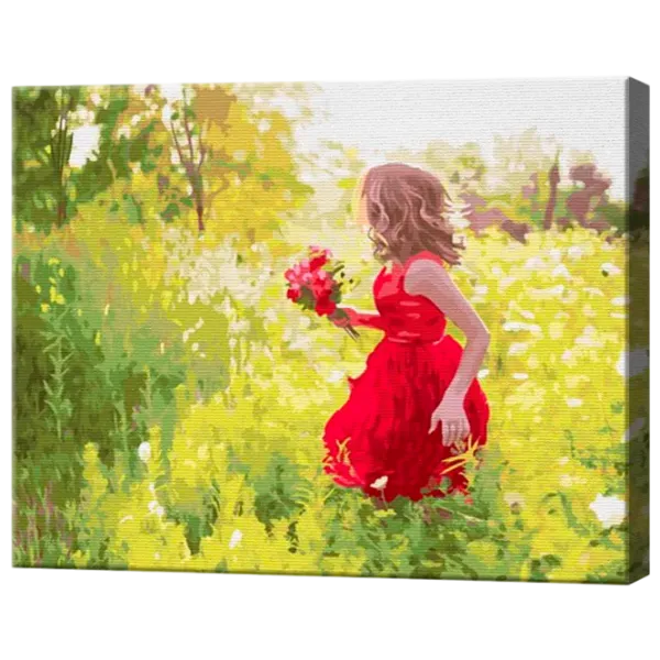 Картина по номерам Art Gallery Девушка в поле цветов GX32070 50 x 40 см / Горизонтальная photo 1