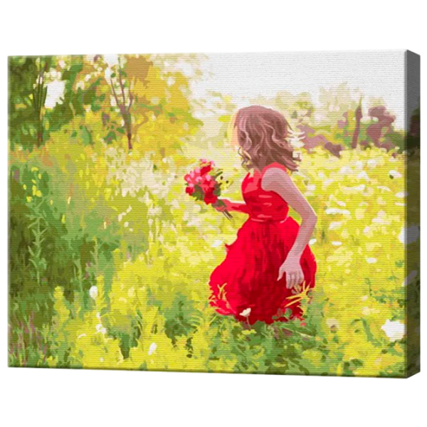 Картина по номерам Art Gallery Девушка в поле цветов GX32070 50 x 40 см / Горизонтальная photo 1