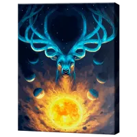 Pictură pe numere Art Gallery Cerb universal GX30907 50 x 40 cm / Verticală