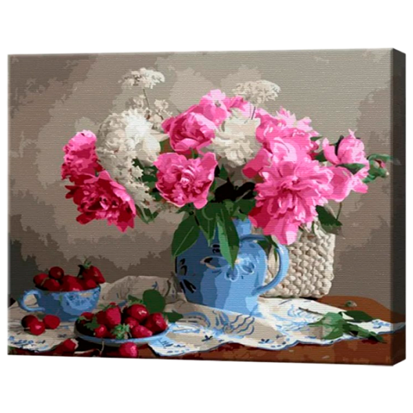 Pictură pe numere Art Gallery Buchet de bujori GX33762 50 x 40 cm / Orizontală photo 1 Pictură pe numere Art Gallery Buchet de bujori GX33762 50 x 40 cm / Orizontală photo 1