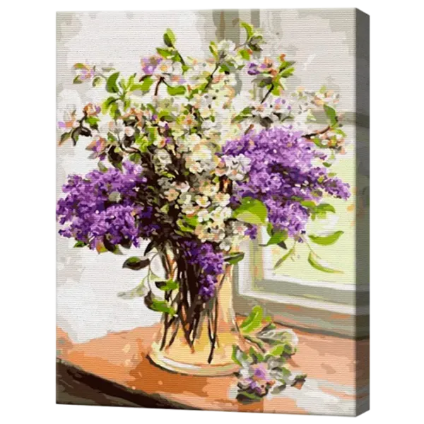 Pictură pe numere Art Gallery Buchet în vază de sticlă GX3778 50 x 40 cm / Verticală photo 1