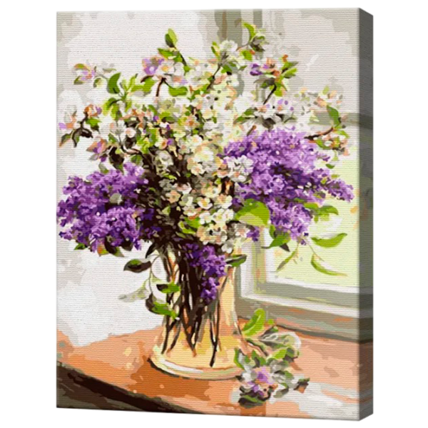 Pictură pe numere Art Gallery Buchet în vază de sticlă GX3778 50 x 40 cm / Verticală photo 1