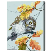 Картина по номерам Art Gallery Любопытная совушка GX46548 50 x 40 см / Вертикальная