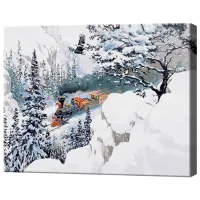 Картина по номерам Art Gallery Лес в горах GX34074 50 x 40 см / Горизонтальная