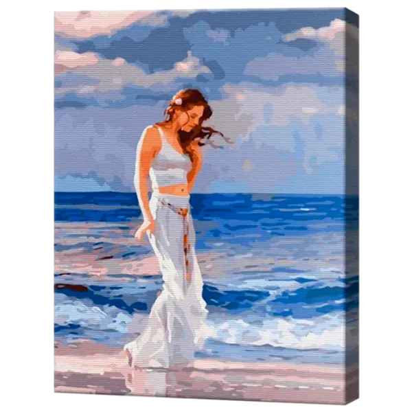 Pictură pe numere Art Gallery Fata la mare GX44579 50 x 40 cm / Verticală photo 1