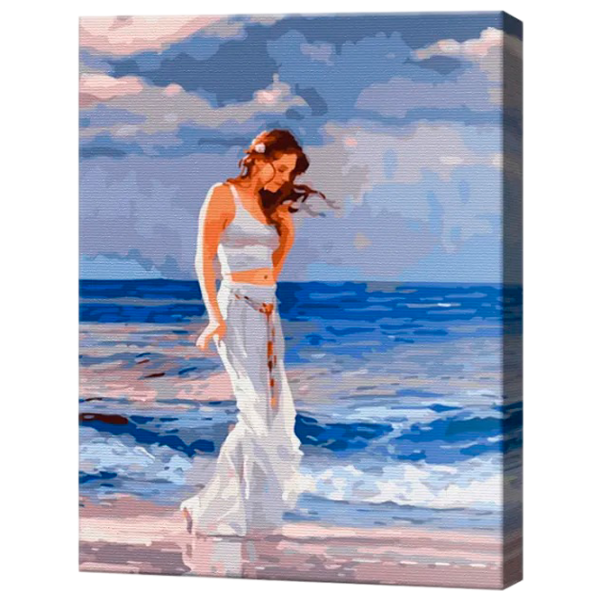 Pictură pe numere Art Gallery Fata la mare GX44579 50 x 40 cm / Verticală photo 1