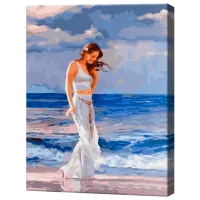 Pictură pe numere Art Gallery Fata la mare GX44579 50 x 40 cm / Verticală