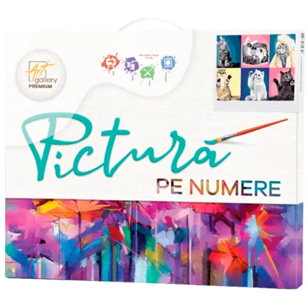 Pictură pe numere Art Gallery Colaj de pisici GX42770 50 x 40 cm / Orizontală photo 6 Pictură pe numere Art Gallery Colaj de pisici GX42770 50 x 40 cm / Orizontală photo 6