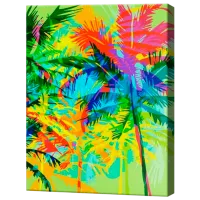 Картина по номерам Art Gallery Неоновые пальмы GX39690 50 x 40 см / Вертикальная