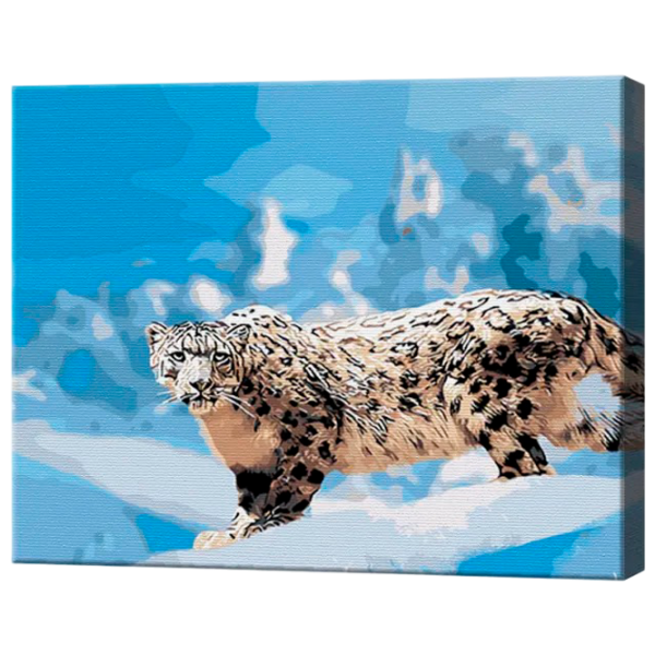 Картина по номерам Art Gallery Снежный барс GX8836 50 x 40 см / Горизонтальная photo 1