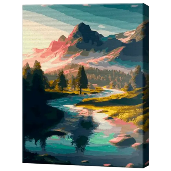 Pictură pe numere Art Gallery Ziua însorită în munți GX47212 50 x 40 cm / Verticală photo 1 Pictură pe numere Art Gallery Ziua însorită în munți GX47212 50 x 40 cm / Verticală photo 1