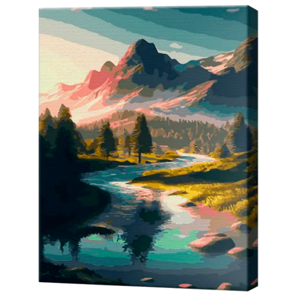 Pictură pe numere Art Gallery Ziua însorită în munți GX47212 50 x 40 cm / Verticală photo 1 Pictură pe numere Art Gallery Ziua însorită în munți GX47212 50 x 40 cm / Verticală photo 1