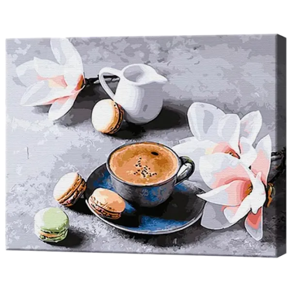 Pictură pe numere Art Gallery Cafea și flоri GX34316 50 x 40 cm / Orizontală photo 1 Pictură pe numere Art Gallery Cafea și flоri GX34316 50 x 40 cm / Orizontală photo 1