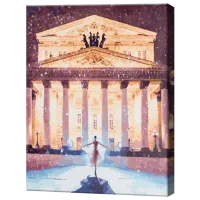 Pictură pe numere Art Gallery Dansatoarea lângă teatru GX28894 50 x 40 cm / Verticală