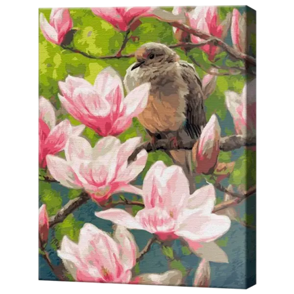 Картина по номерам Art Gallery Цветущая магнолия и птичка GX24986 50 x 40 см / Вертикальная photo 1 Картина по номерам Art Gallery Цветущая магнолия и птичка GX24986 50 x 40 см / Вертикальная photo 1