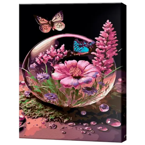 Картина по номерам Art Gallery Цветы в пузыре GX46769 50 x 40 см / Вертикальная photo 1