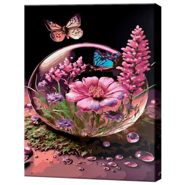 Картина по номерам Art Gallery Цветы в пузыре GX46769 50 x 40 см / Вертикальная photo 1
