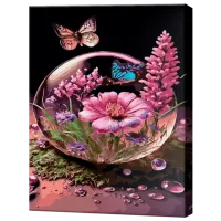 Картина по номерам Art Gallery Цветы в пузыре GX46769 50 x 40 см / Вертикальная
