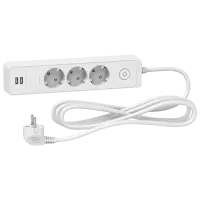 Удлинитель EMOS P1321PD 1.5 м Белый