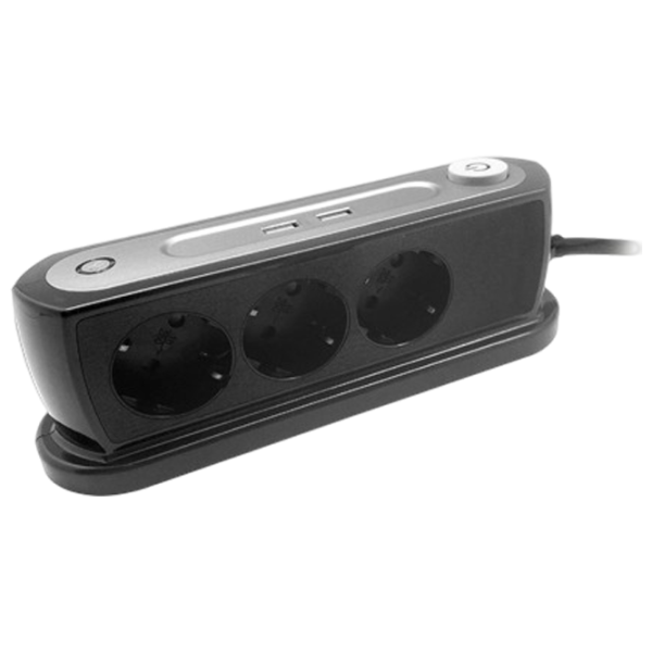 Prelungitor ORNO ORAE13245GSW14M 1.4 m Black photo 1