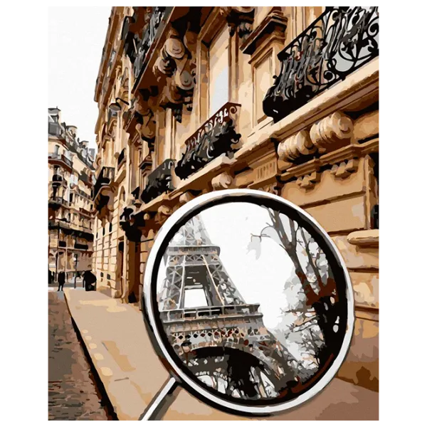 Картина по номерам Art Gallery Париж в зеркале заднего вида GX40308 50 x 40 см / Вертикальная photo 1 Картина по номерам Art Gallery Париж в зеркале заднего вида GX40308 50 x 40 см / Вертикальная photo 1