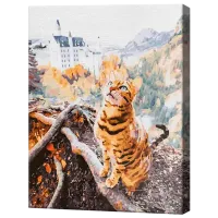 Pictură pe numere Art Gallery Motanul iubit GX38993 50 x 40 cm / Verticală