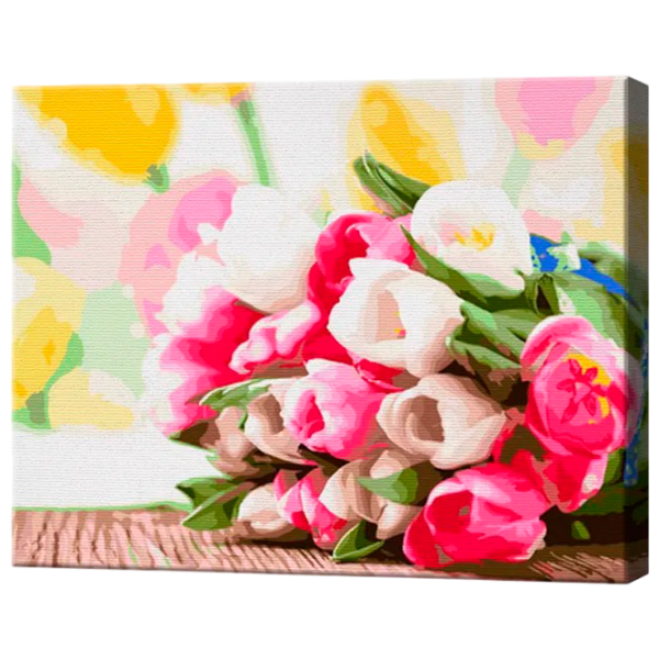 Картина по номерам Art Gallery Букет тюльпанов GX9193 50 x 40 см / Горизонтальная photo 1 Картина по номерам Art Gallery Букет тюльпанов GX9193 50 x 40 см / Горизонтальная photo 1