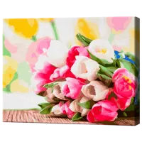Картина по номерам Art Gallery Букет тюльпанов GX9193 50 x 40 см / Горизонтальная