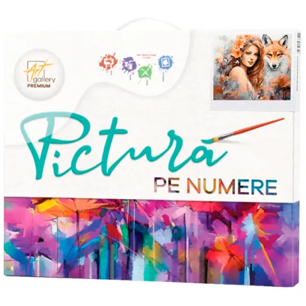 Pictură pe numere Art Gallery Două vulpi GX46467 50 x 40 cm / Orizontală photo 2
