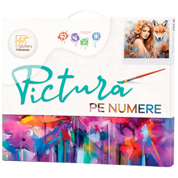 Pictură pe numere Art Gallery Două vulpi GX46467 50 x 40 cm / Orizontală photo 2