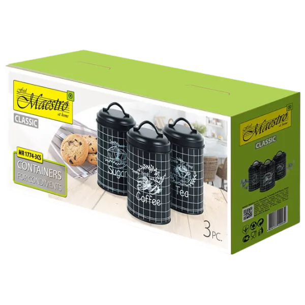 Rezervor de stocare Maestro Mr-1774-3CS  / Metal / Black photo 3