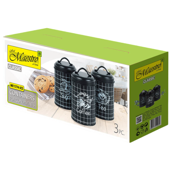 Rezervor de stocare Maestro Mr-1774-3CS  / Metal / Black photo 3
