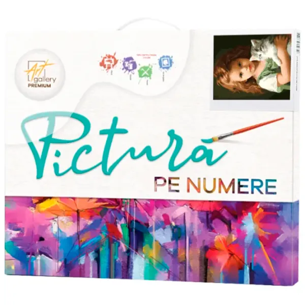 Pictură pe numere Art Gallery Fetița cu motănaș GX46419 50 x 40 cm / Verticală photo 2 Pictură pe numere Art Gallery Fetița cu motănaș GX46419 50 x 40 cm / Verticală photo 2