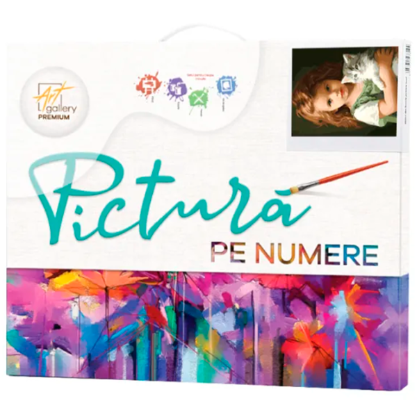 Pictură pe numere Art Gallery Fetița cu motănaș GX46419 50 x 40 cm / Verticală photo 2 Pictură pe numere Art Gallery Fetița cu motănaș GX46419 50 x 40 cm / Verticală photo 2