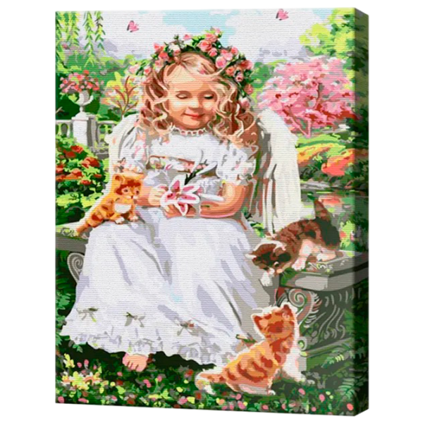 Pictură pe numere Art Gallery Înger cu motănași GX30942 50 x 40 cm / Verticală photo 1 Pictură pe numere Art Gallery Înger cu motănași GX30942 50 x 40 cm / Verticală photo 1