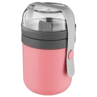 Ланч-бокс BergHOFF Leo 0.63л / Пластик / Розовый