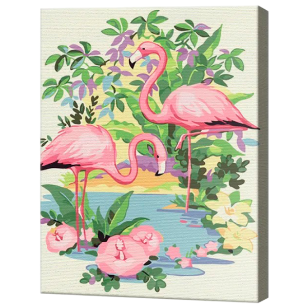 Pictură pe numere Art Gallery Flamingo roz EX7029 40 x 30 cm / Verticală photo 1 Pictură pe numere Art Gallery Flamingo roz EX7029 40 x 30 cm / Verticală photo 1