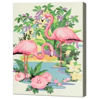 Картина по номерам Art Gallery Розовые фламинго EX7029 40 x 30 cm / Вертикальная