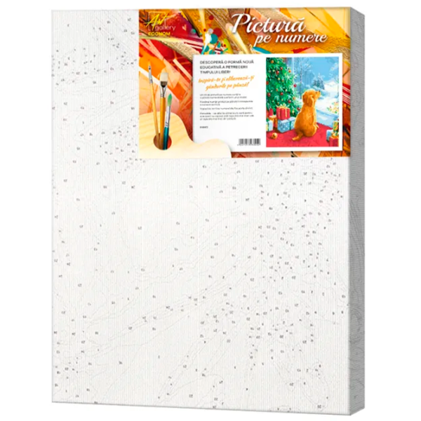 Картина по номерам Art Gallery Щенок у елки EX7502 40 x 30 cm / Вертикальная photo 3