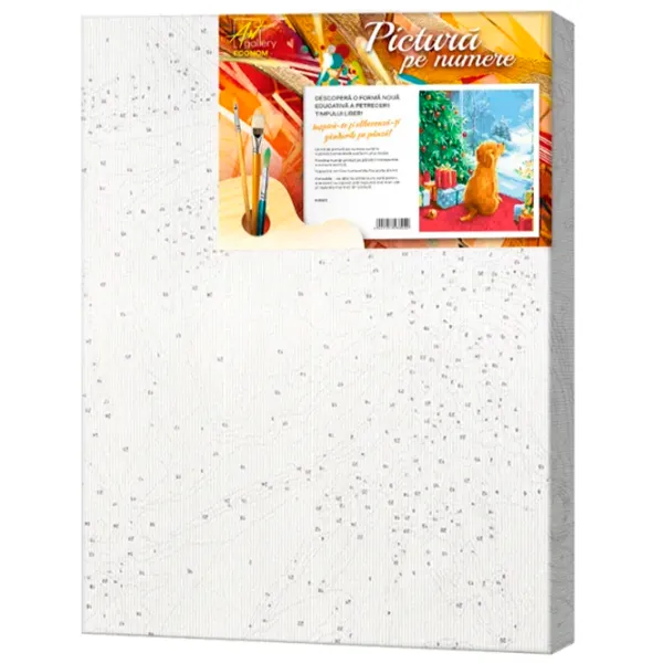 Картина по номерам Art Gallery Щенок у елки EX7502 40 x 30 cm / Вертикальная photo 4