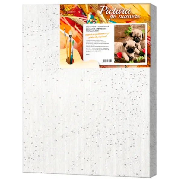 Картина по номерам Art Gallery Щенята мопсы EX6903 40 x 30 cm / Вертикальная photo 3