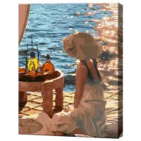 Pictură pe numere Art Gallery Picnic într-o zi de vară EX7864 40 x 30 cm / Verticală