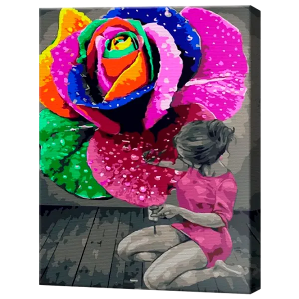 Картина по номерам Art Gallery Разноцветная роза и девушка EX8198 40 x 30 cm / Вертикальная photo 1 Картина по номерам Art Gallery Разноцветная роза и девушка EX8198 40 x 30 cm / Вертикальная photo 1