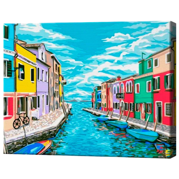 Pictură pe numere Art Gallery Căsuțe multicolore EX8481 40 x 30 cm / Orizontală photo 1 Pictură pe numere Art Gallery Căsuțe multicolore EX8481 40 x 30 cm / Orizontală photo 1