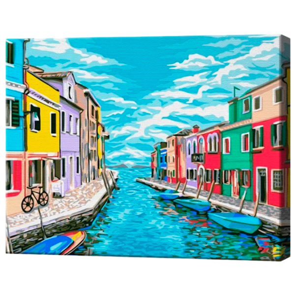 Pictură pe numere Art Gallery Căsuțe multicolore EX8481 40 x 30 cm / Orizontală photo 1 Pictură pe numere Art Gallery Căsuțe multicolore EX8481 40 x 30 cm / Orizontală photo 1