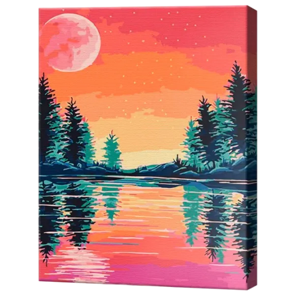 Картина по номерам Art Gallery Ели и закатное небо EX8246 40 x 30 cm / Вертикальная photo 1 Картина по номерам Art Gallery Ели и закатное небо EX8246 40 x 30 cm / Вертикальная photo 1